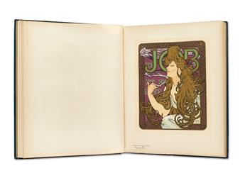 VARIOUS ARTISTS. LES MAÎTRES DE LAFFICHE. Group of 5, complete, bound volumes. 1896-1900. Each volume approximately 15x12x inches, 39x